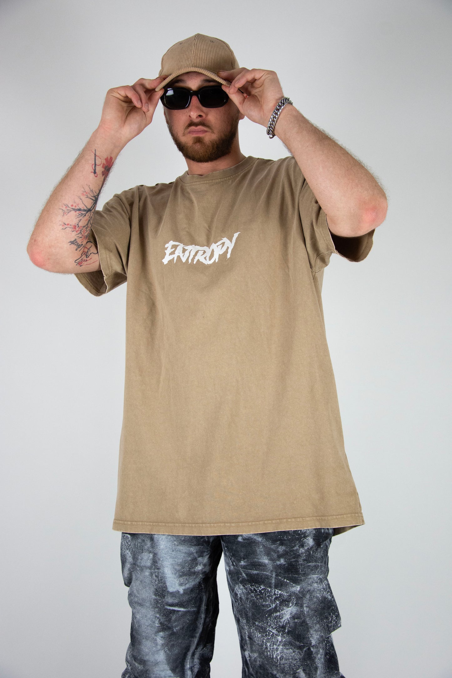 T-shirt - "Trash logo" sable