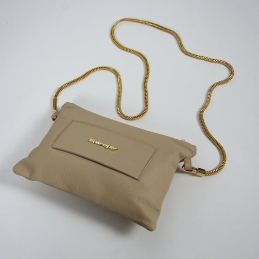 Pochette beige Handmade